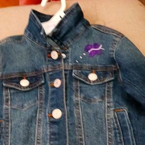 Jean jacket hand embroidered